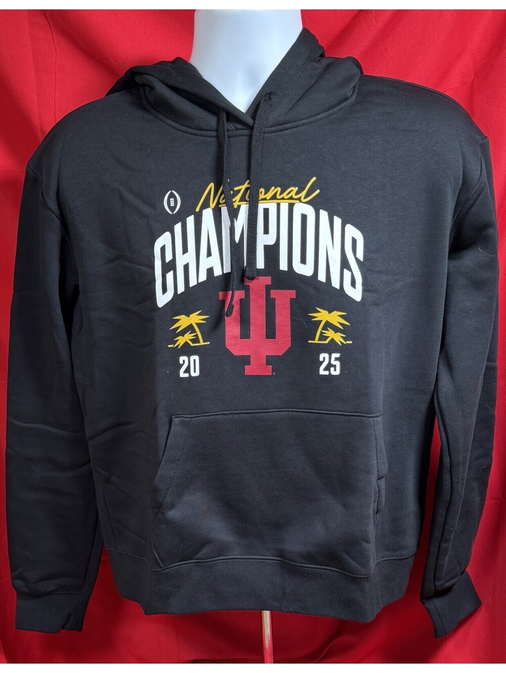 Nike Indiana Hoosiers 2025 College Football National Champions Hoodie Mens M NWT